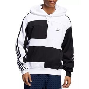 Adidas Originals Asymmetrical Block Hoodie Sweatshirt Mens Small Streetwear